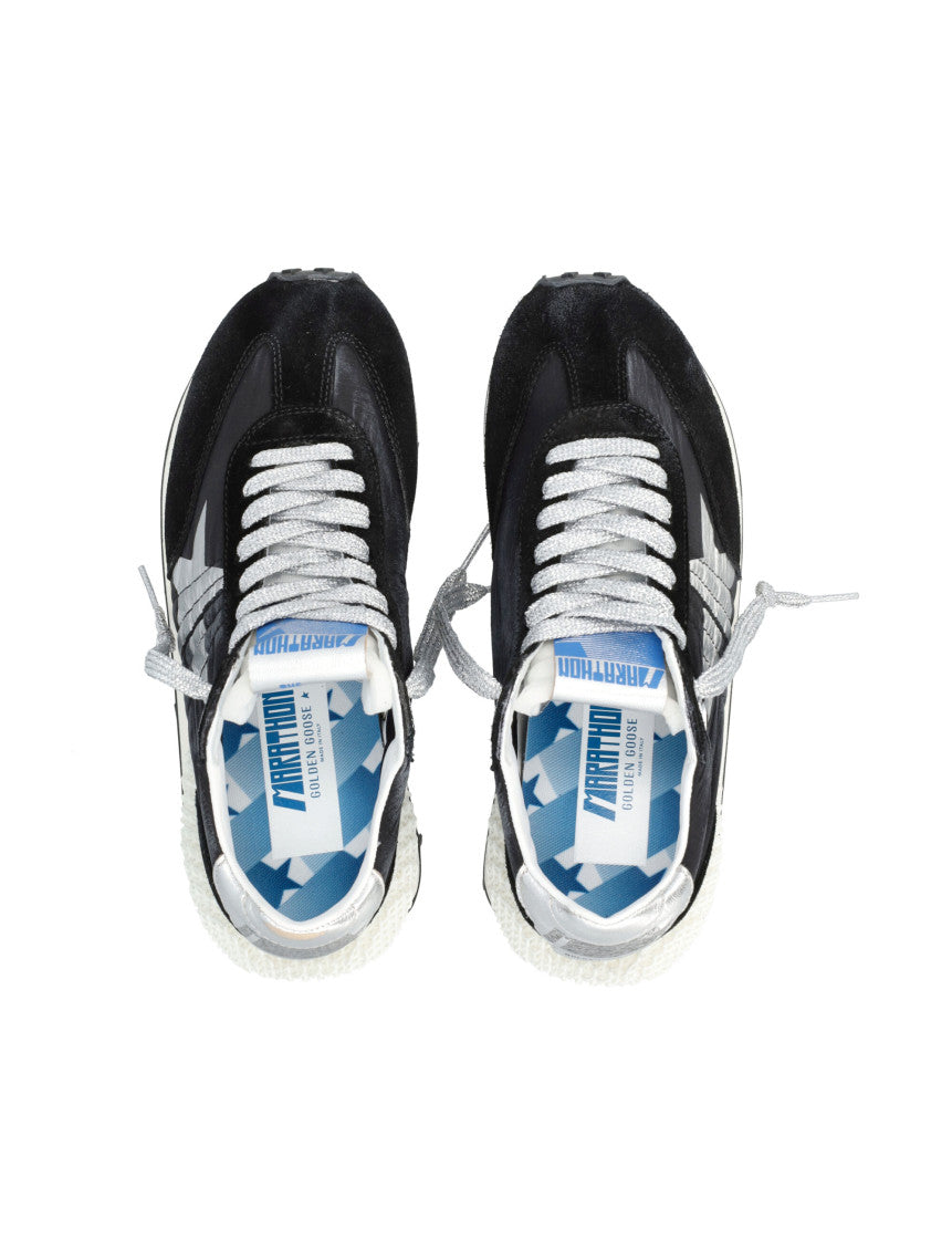 Black Graphic Running Sneakers 3