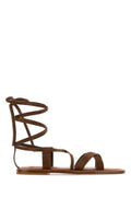 Brown Logo Sandals 1