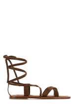 Brown Logo Sandals 1