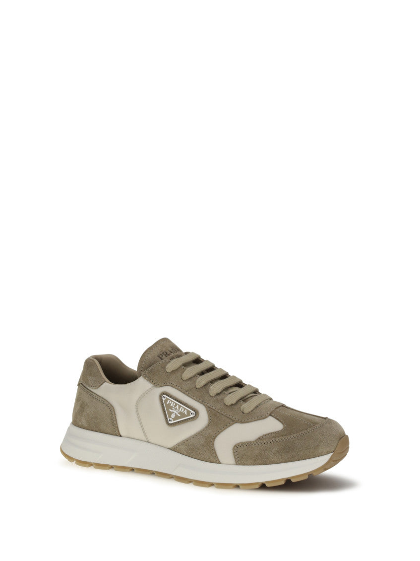 White Color Block Sneakers 2