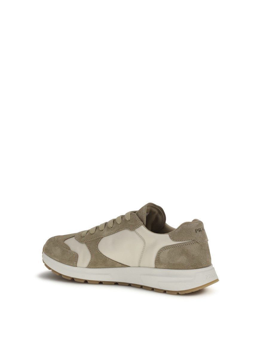 White Color Block Sneakers 3