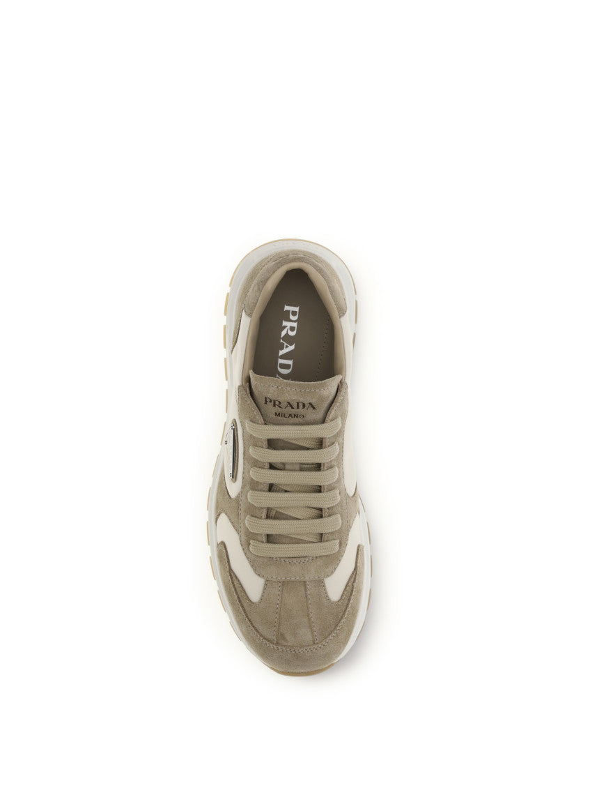 White Color Block Sneakers 4