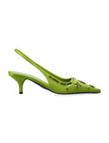 Green Slingback Pumps 1