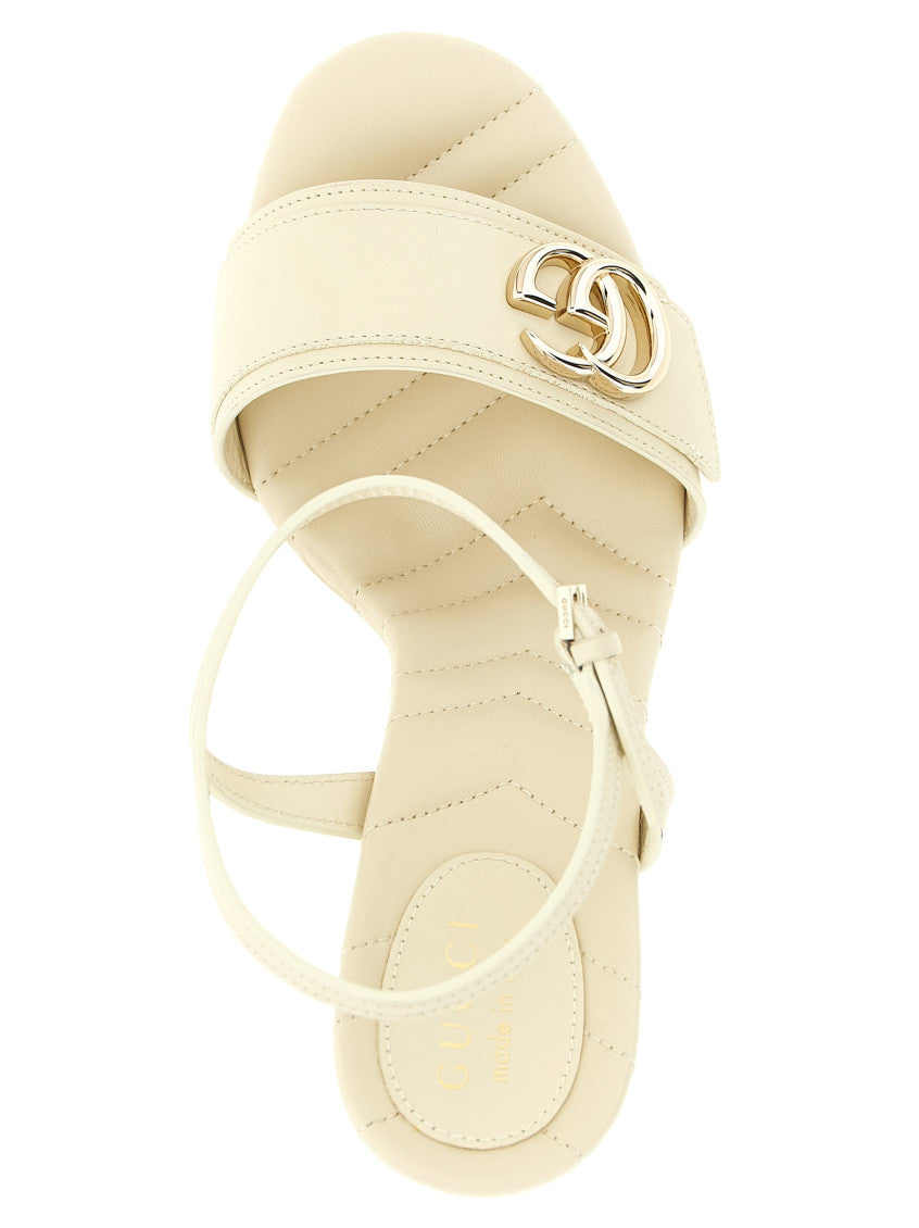 White Ankle Strap Heels 4