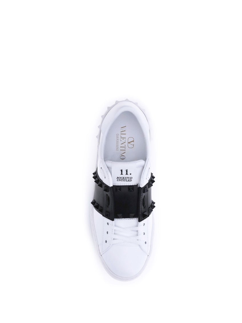 BlackWhite Color Block Sneakers 3