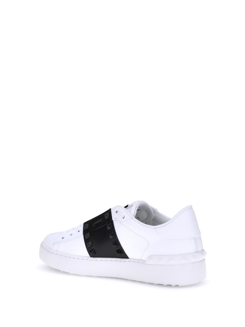 BlackWhite Color Block Sneakers 4