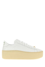White Leather Sneakers 1