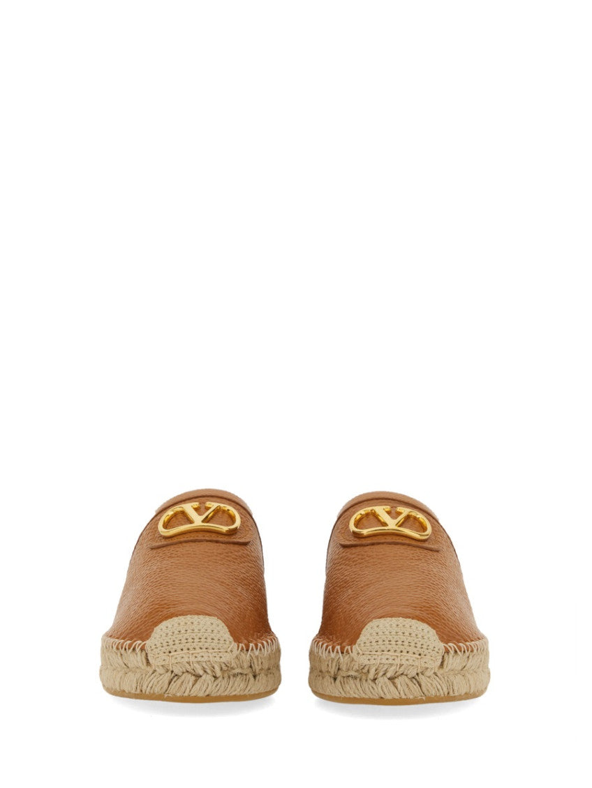 Brown Logo Espadrilles Loafers 4
