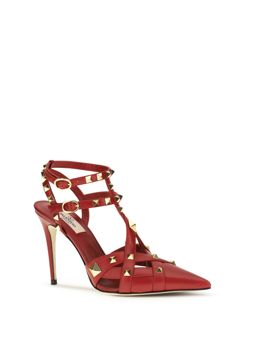 Red Studded Pumps 2