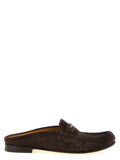 Brown Logo Loafer Mules 1