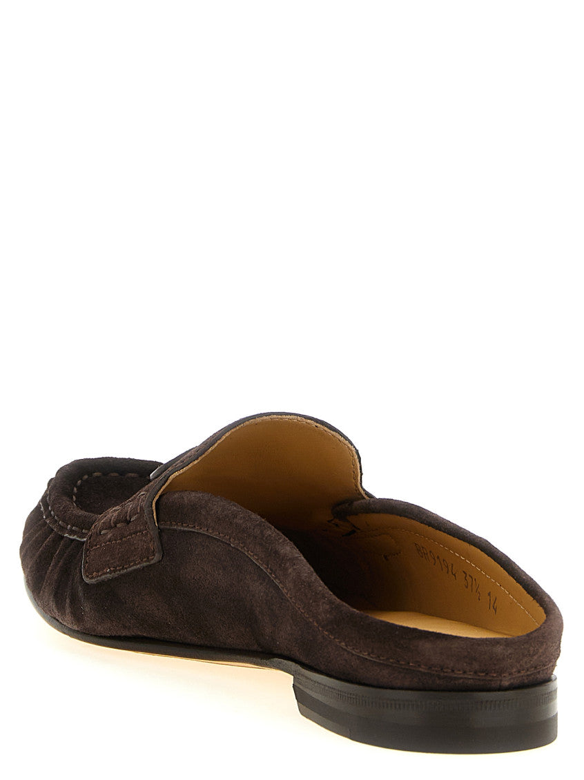 Brown Logo Loafer Mules 3