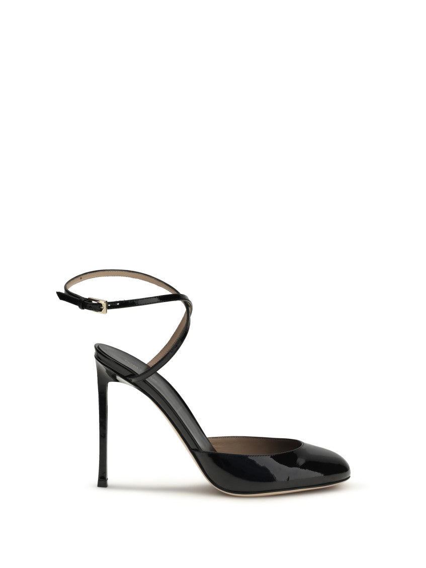 Black Ankle Strap Pumps 1