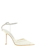 White Embellished Pumps 1