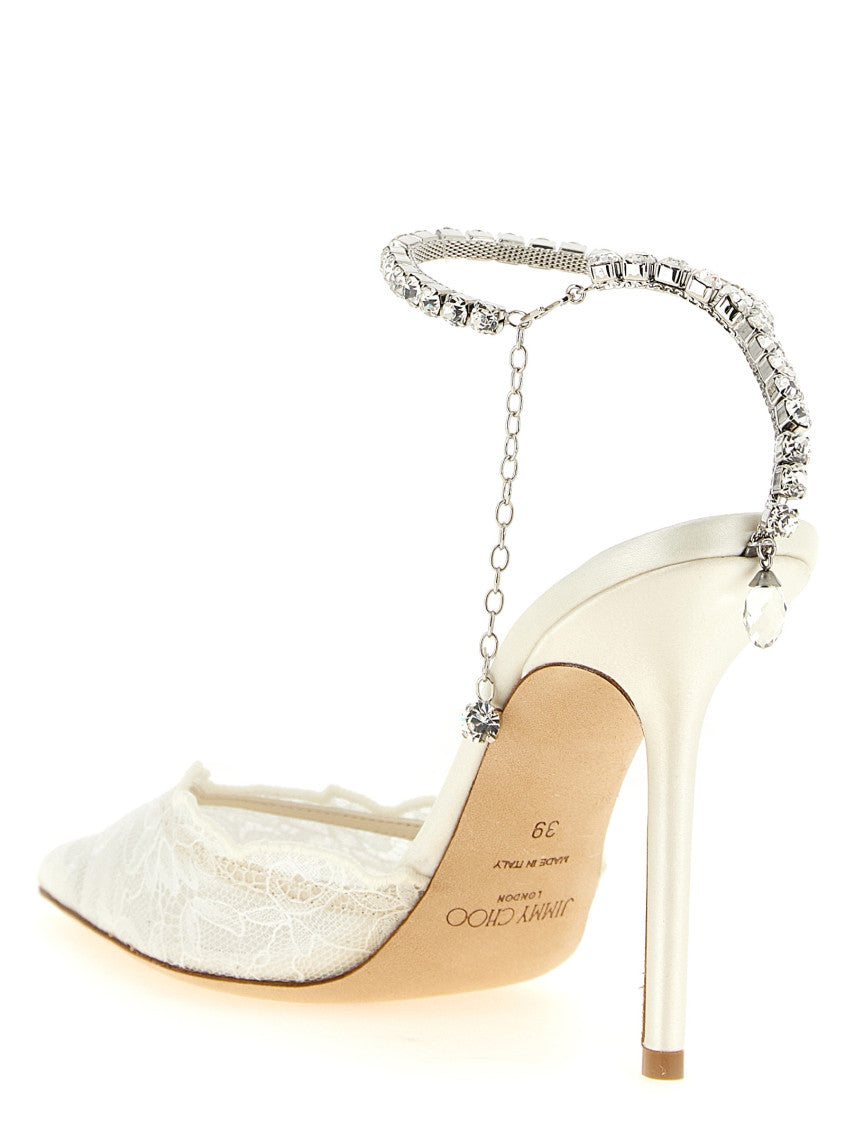 White Embellished Pumps 3