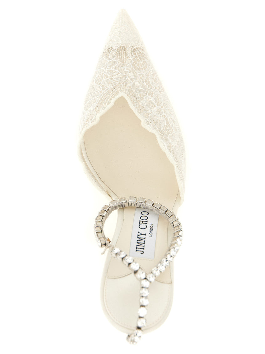 White Embellished Pumps 4