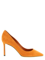 Orange Slip On Pumps 1