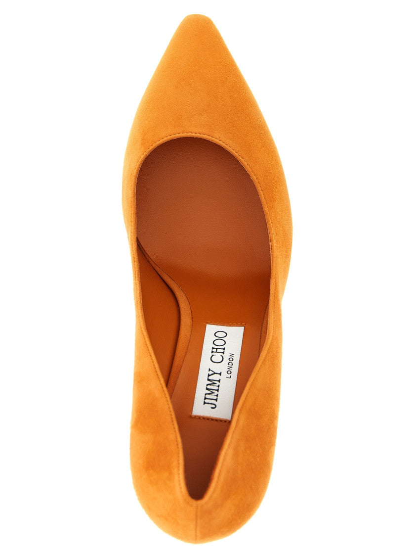 Orange Slip On Pumps 4