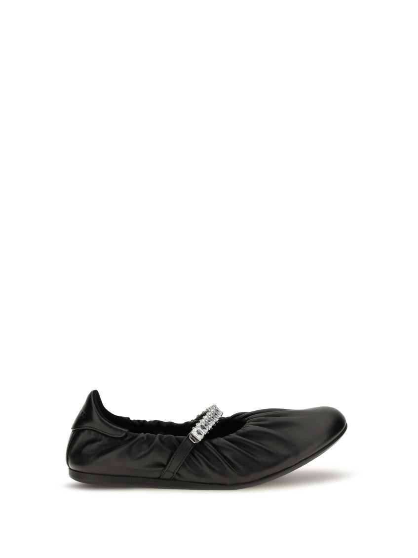 Black Embellished Ballet Flats 1