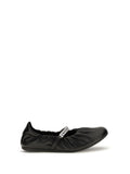 Black Embellished Ballet Flats 1