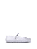 Silver Embellished Ballet Flats 1