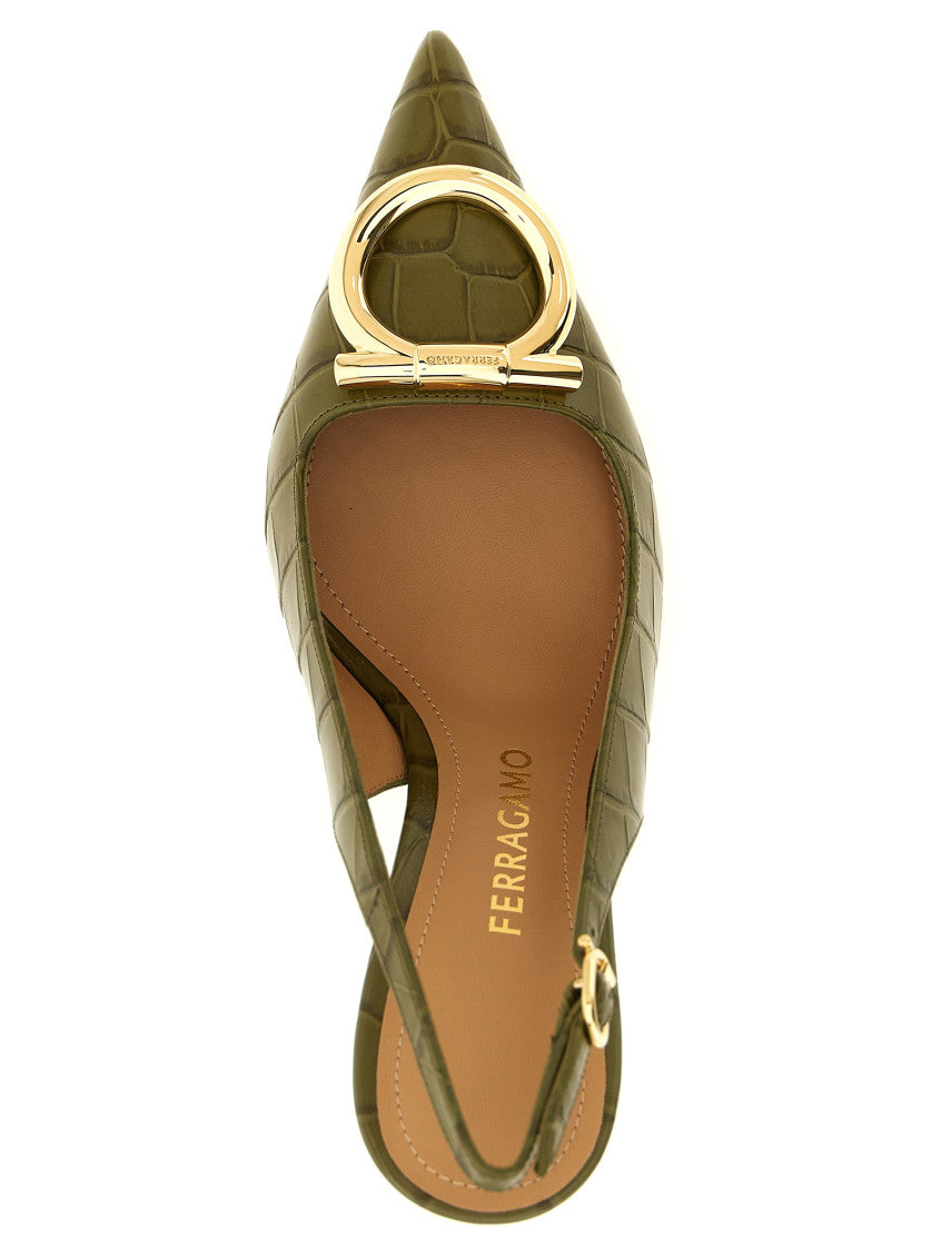 Green Slingback Pumps 4
