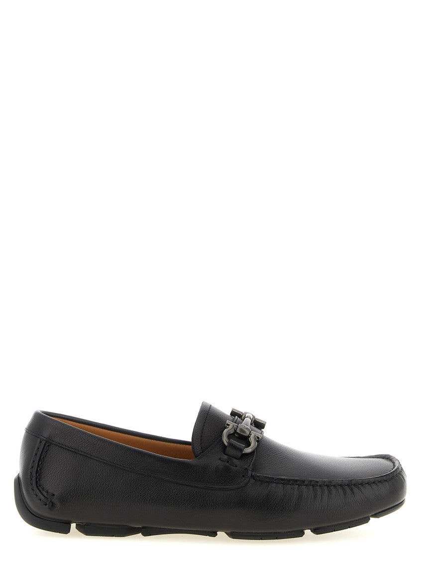 Black Slip On  Loafers 1