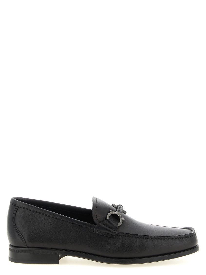 Black Leather  Loafers 1