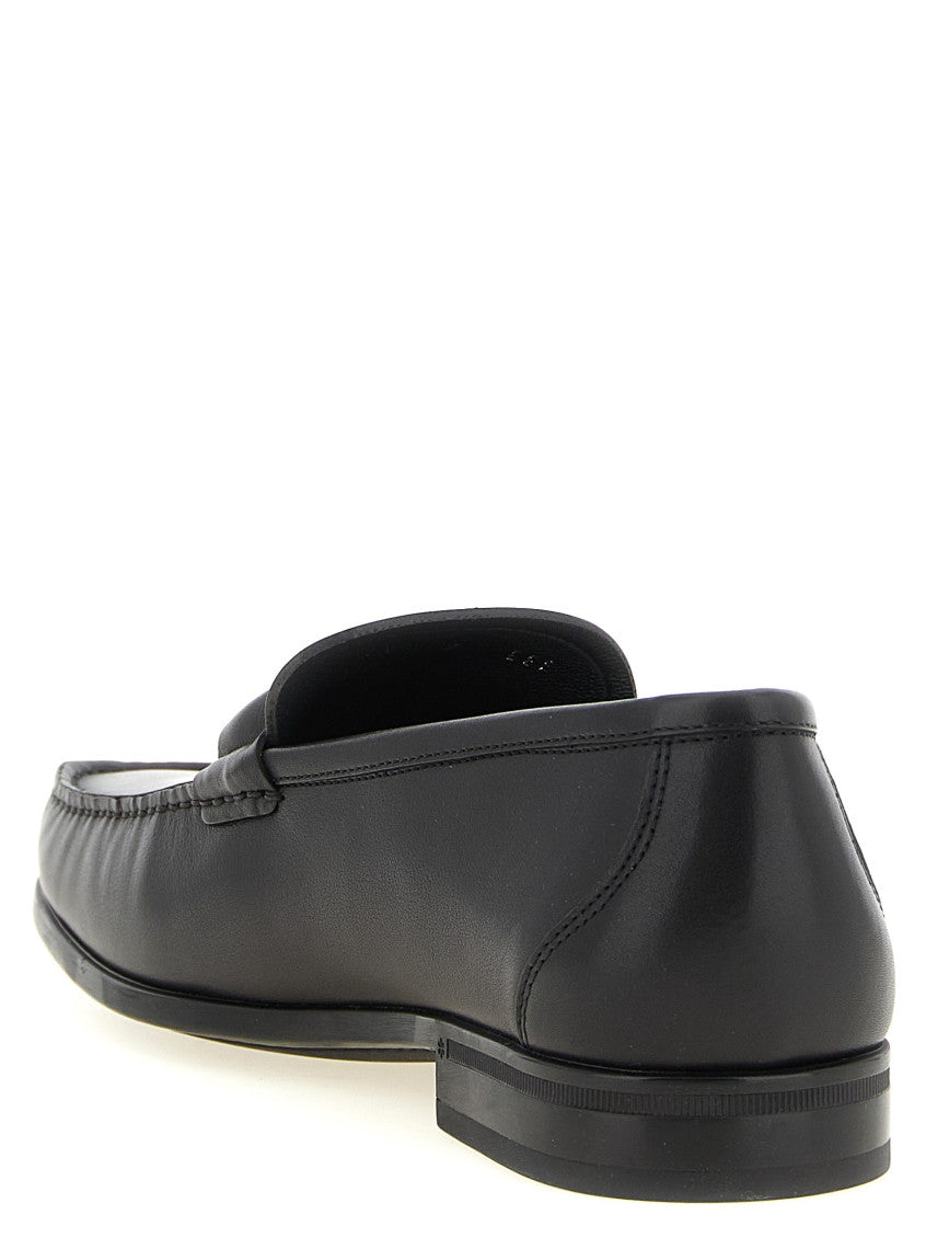 Black Leather  Loafers 3