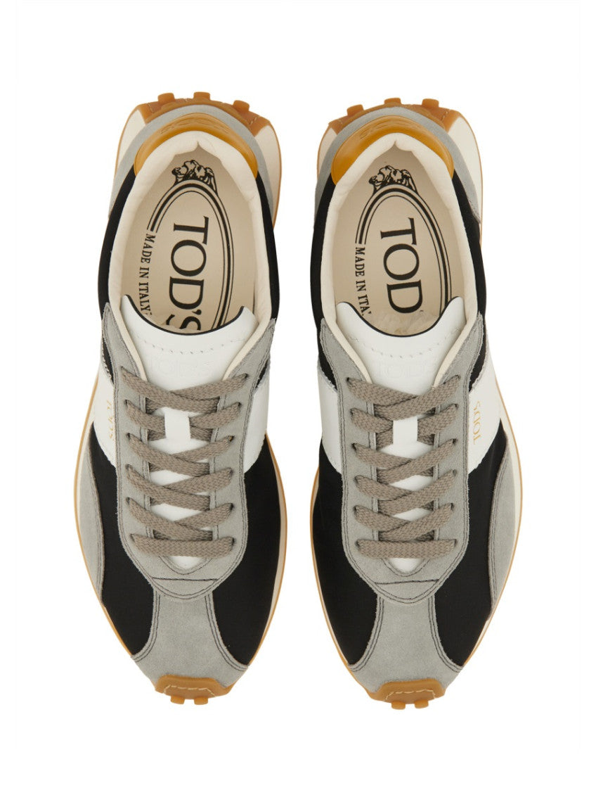 Grey Color Block Sneakers 6