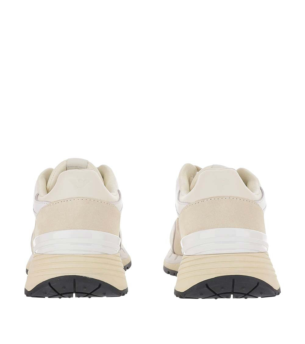 White Color Block Sneakers 4