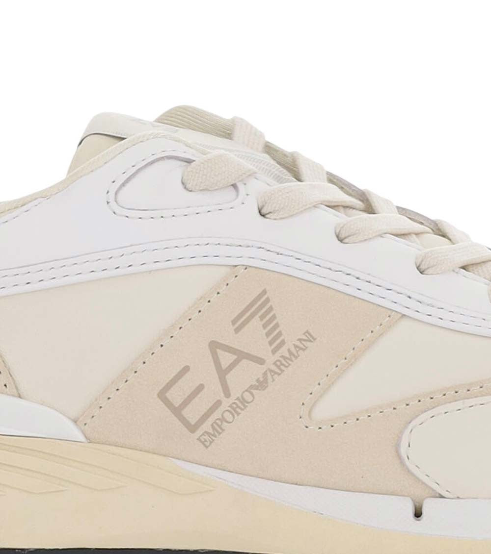 White Color Block Sneakers 5