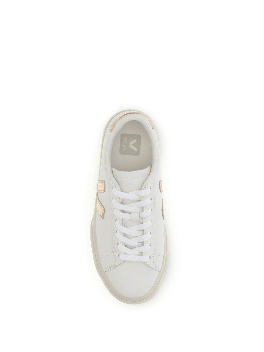 White Logo Campo Sneakers 4