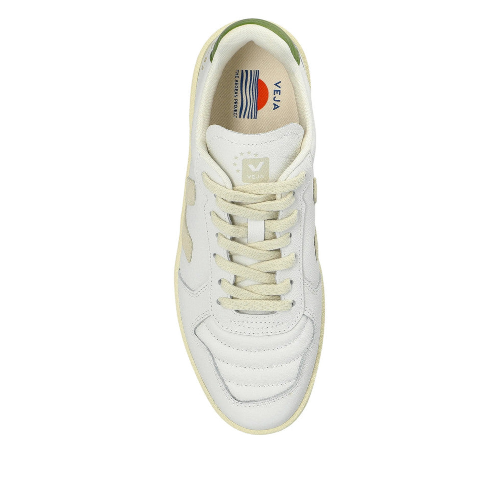 White Color Block Sneakers 4