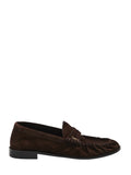 Dark Brown Suede Loafers 1