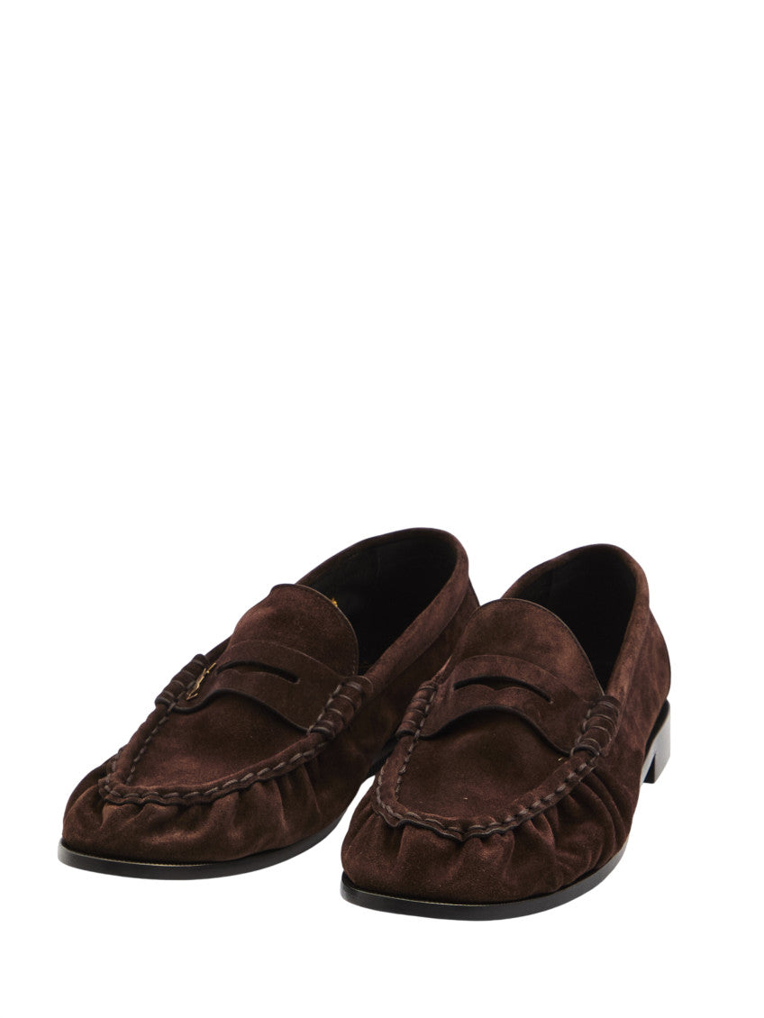 Dark Brown Suede Loafers 2