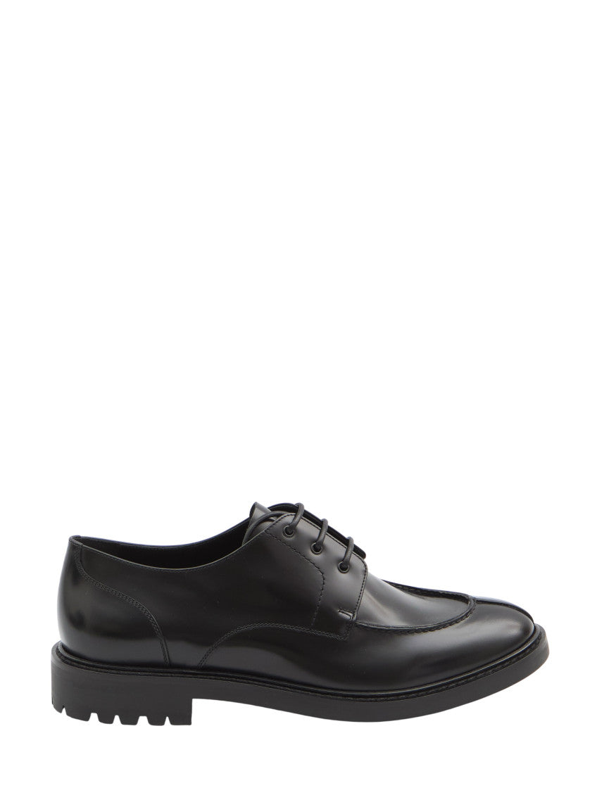 Black Derby Lino Dress Shoes 1