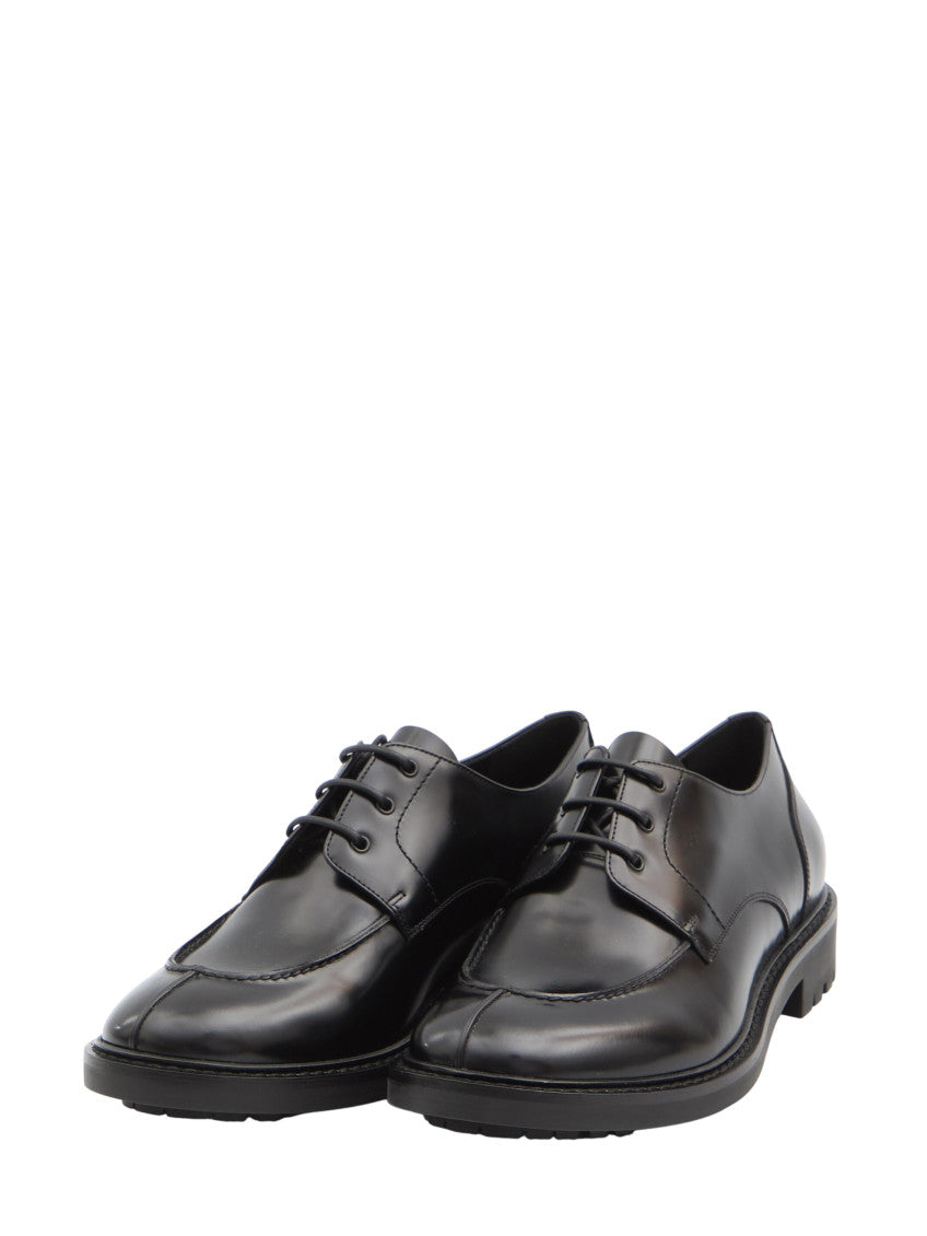 Black Derby Lino Dress Shoes 2