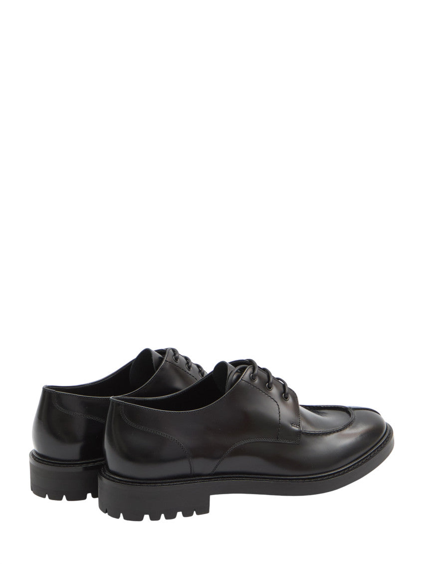 Black Derby Lino Dress Shoes 3