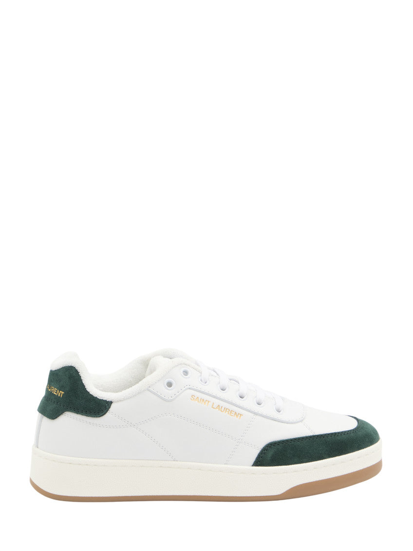 White Color Block Sneakers 1