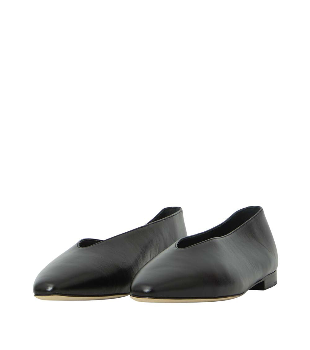 Black Margot Ballet Flats 2