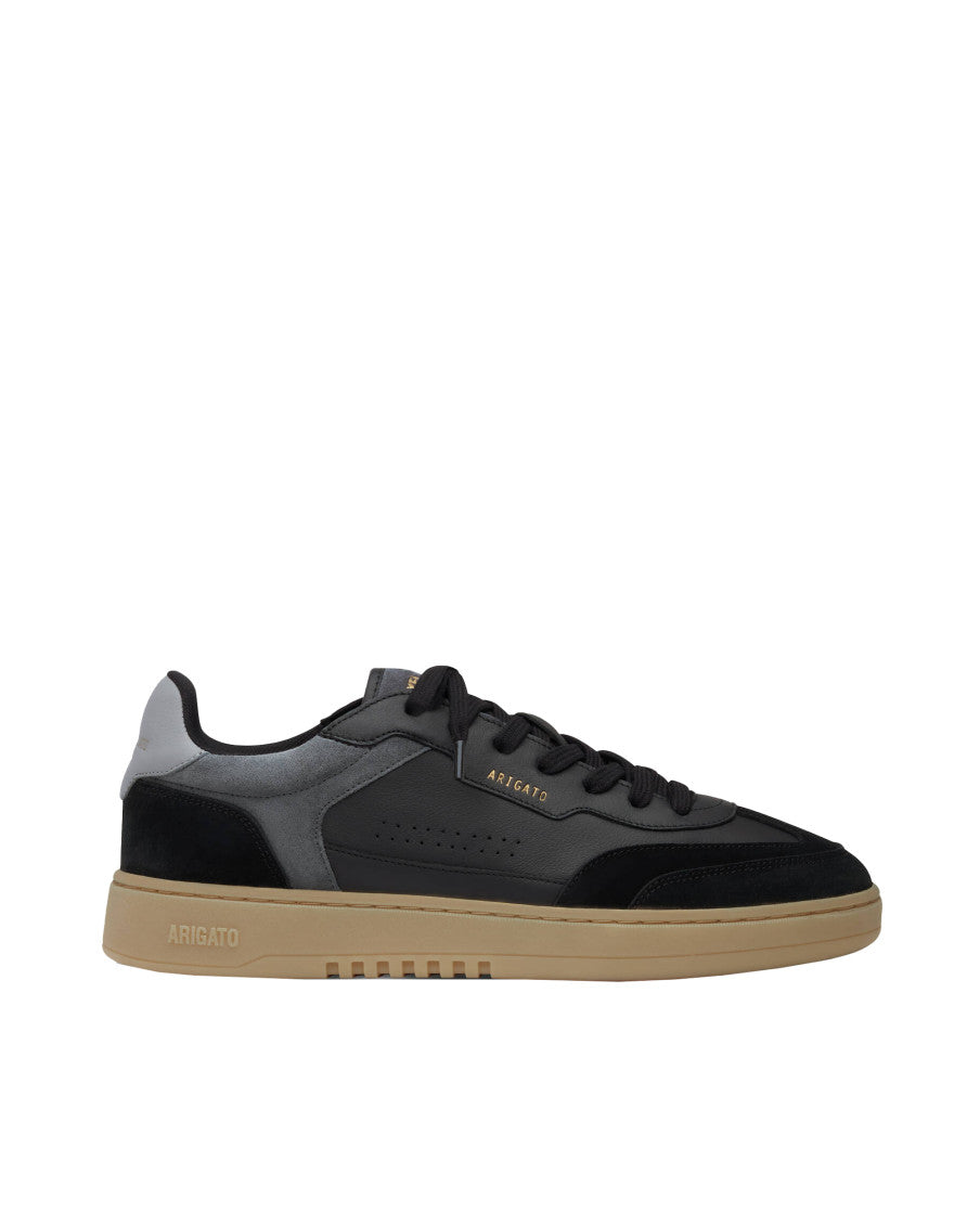 Black Solid Lace Up Sneakers 1