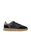 Black Solid Lace Up Sneakers 1