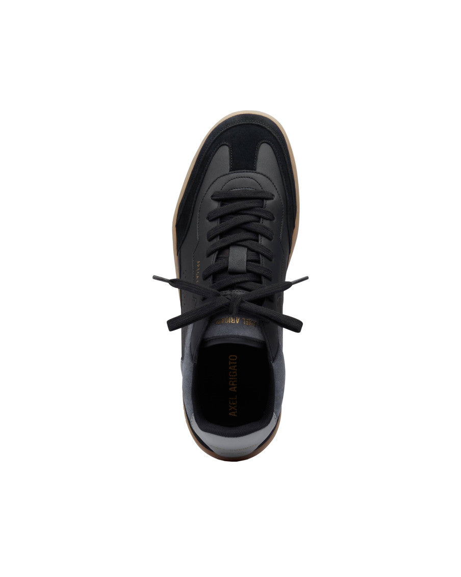 Black Solid Lace Up Sneakers 3