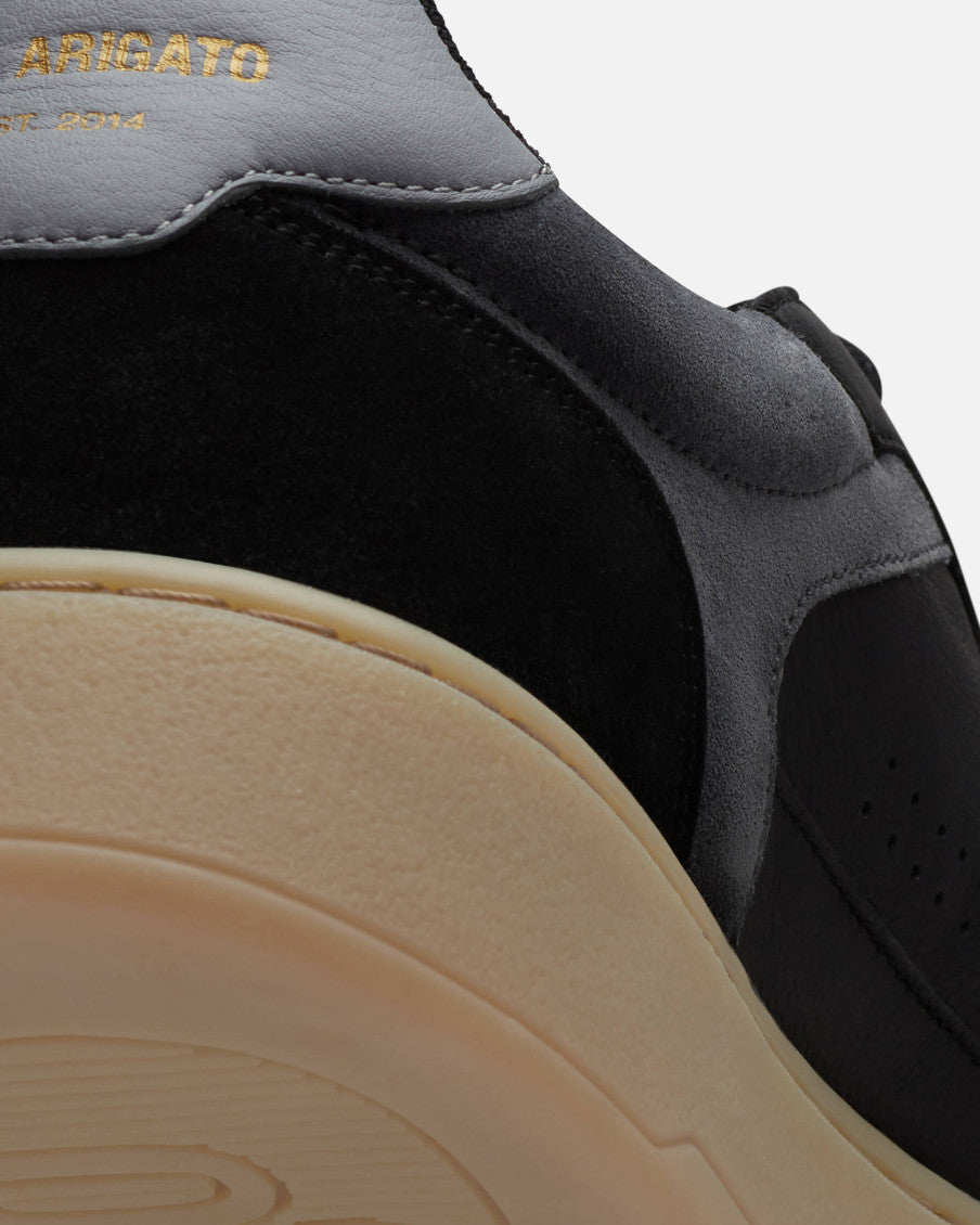 Black Solid Lace Up Sneakers 4