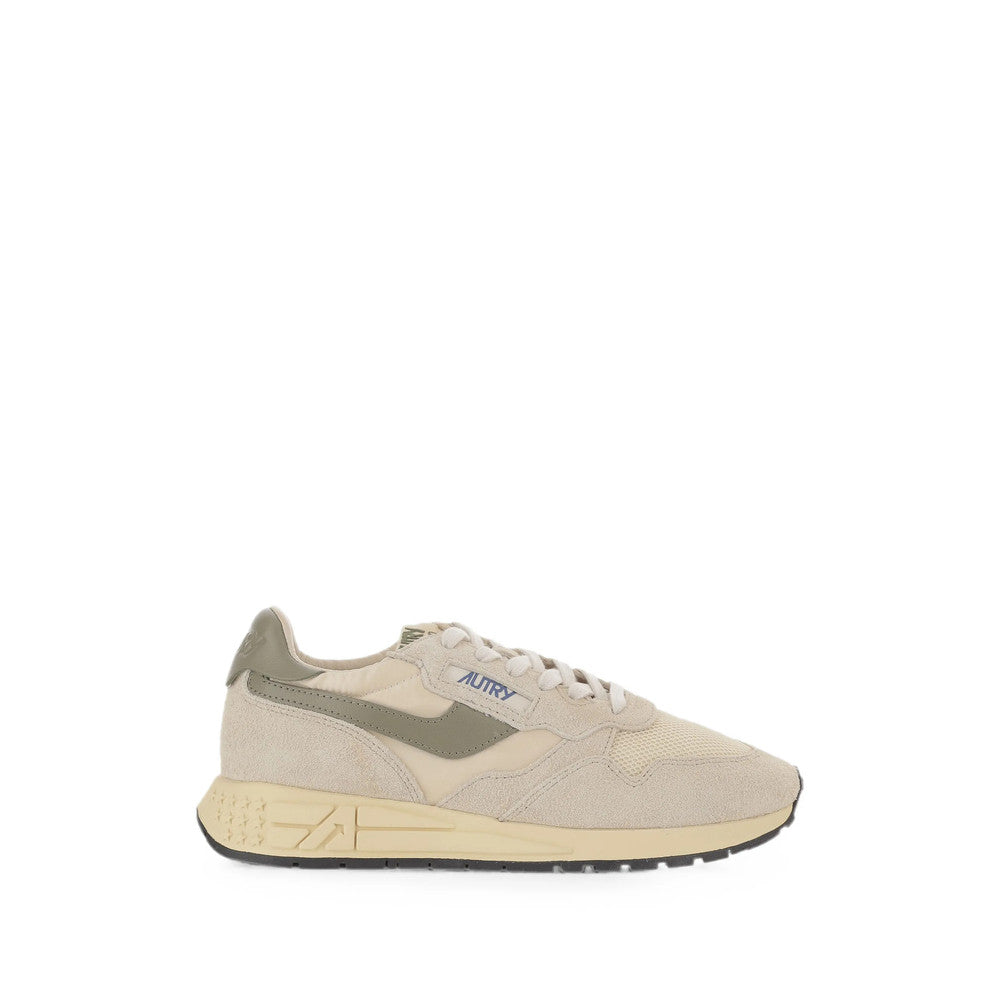 Beige Color Block Sneakers 1