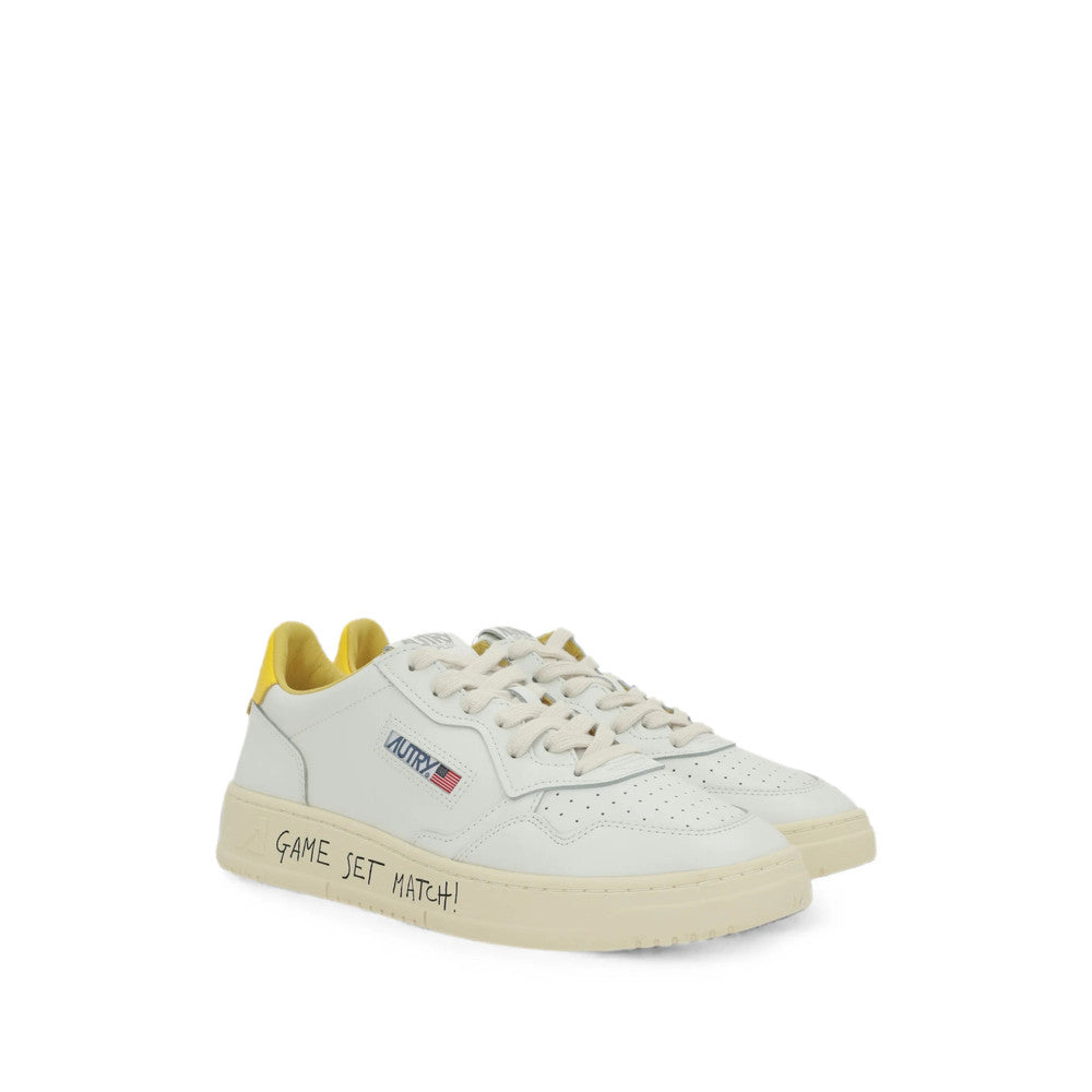 White Logo Medalist Sneakers 2