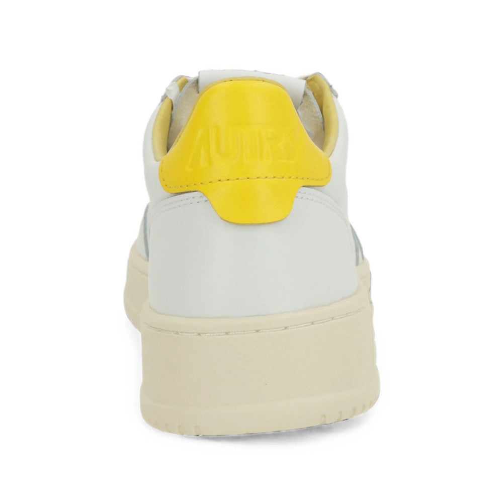 White Logo Medalist Sneakers 3