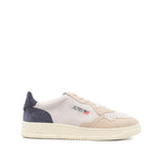 White Color Block Medalist Sneakers 1
