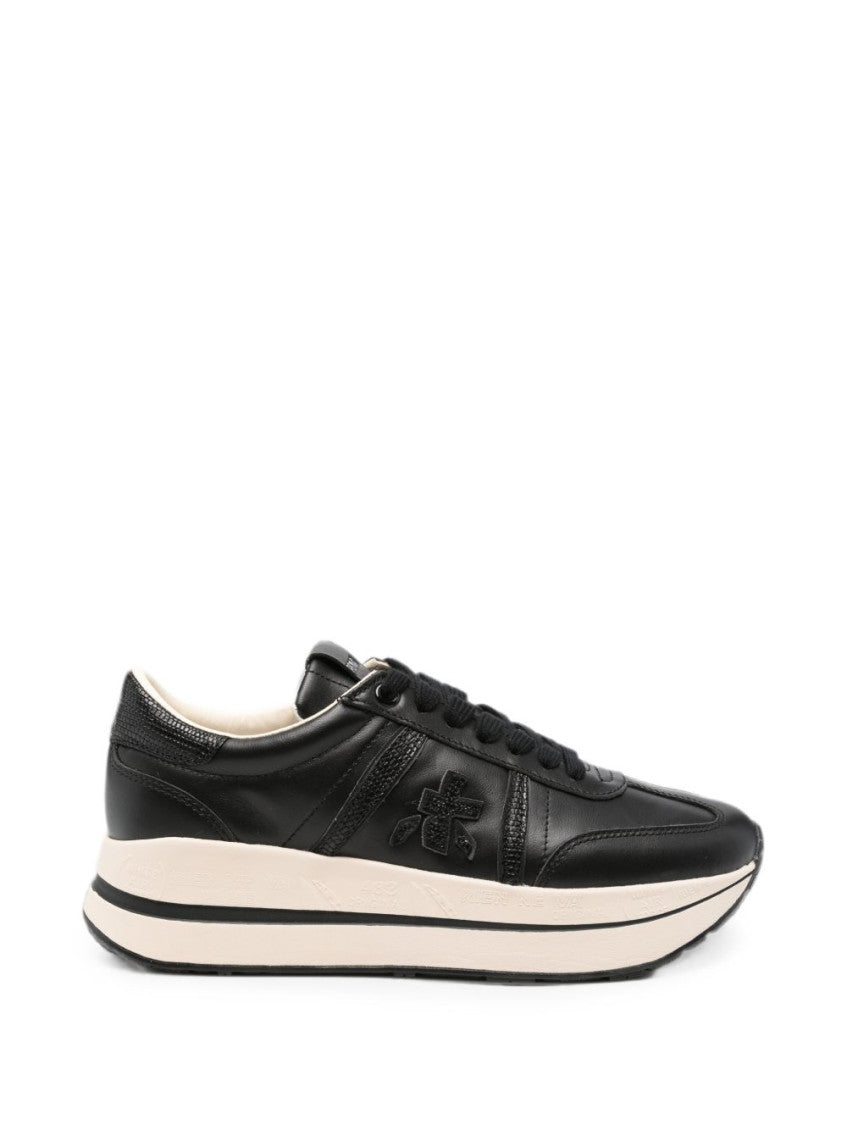 Black Logo Sneakers 1
