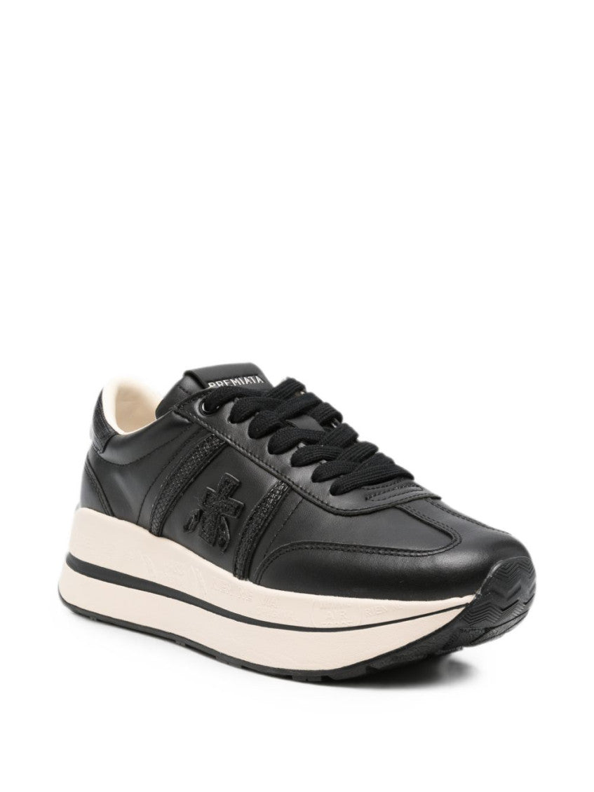 Black Logo Sneakers 2